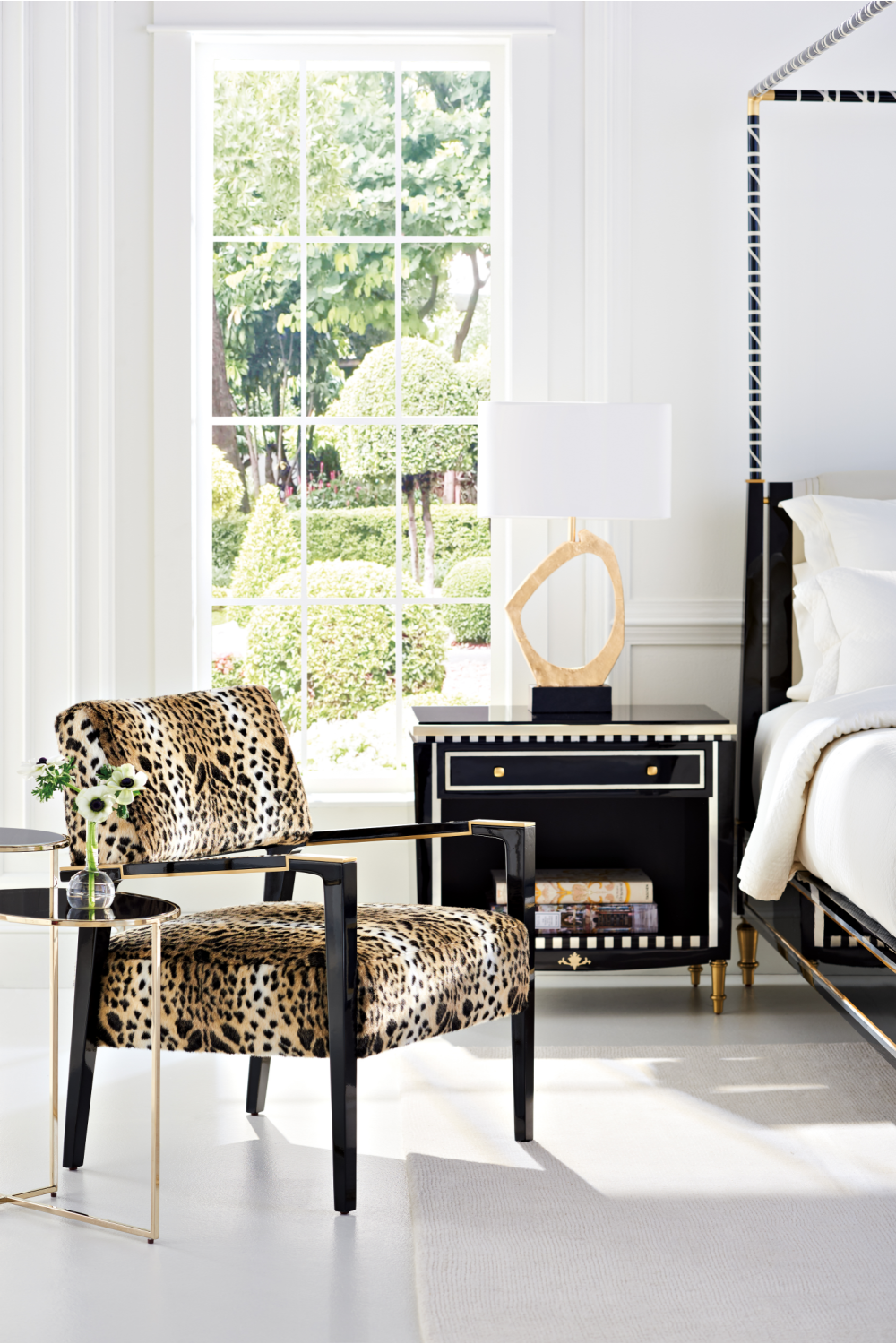 Leopard Print Occasional Chair | Caracole Dauphine | Oroa,com