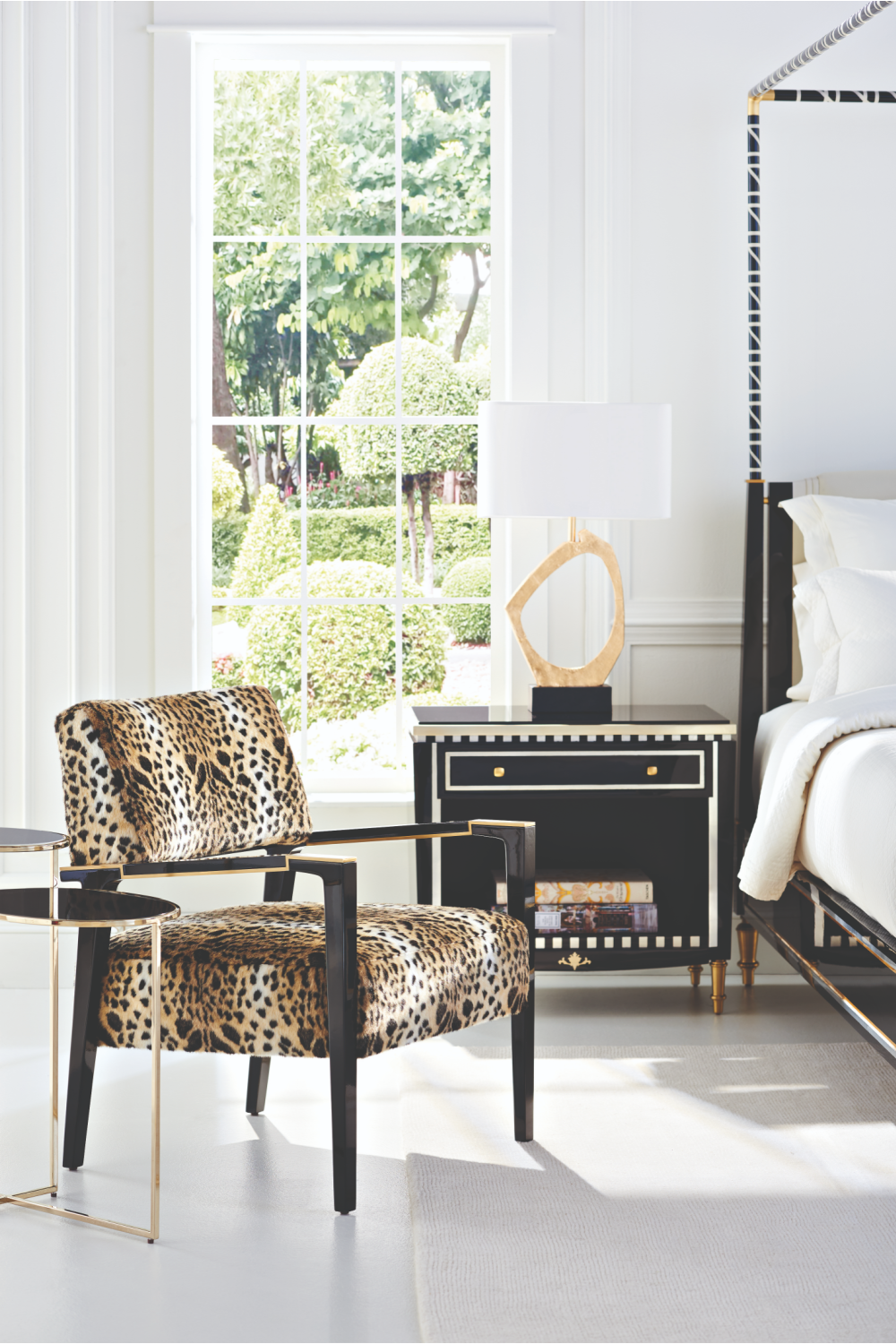 Leopard Print Occasional Chair | Caracole Dauphine | Oroa,com