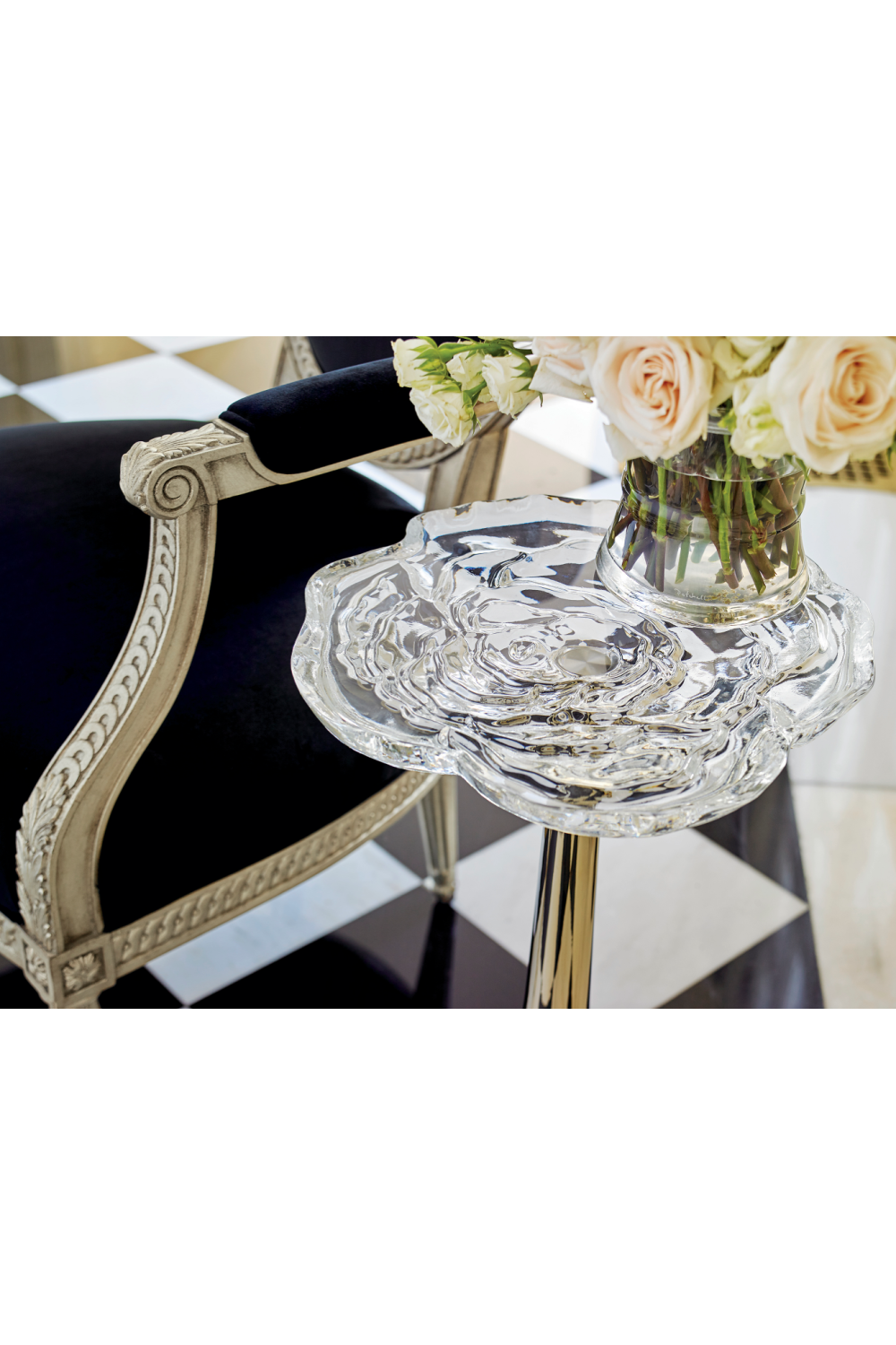 Crystal Rose Accent Table | Caracole The Inbloom | Oroa.com