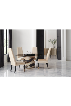   Cream Velvet Dining Chair | Oroa.com