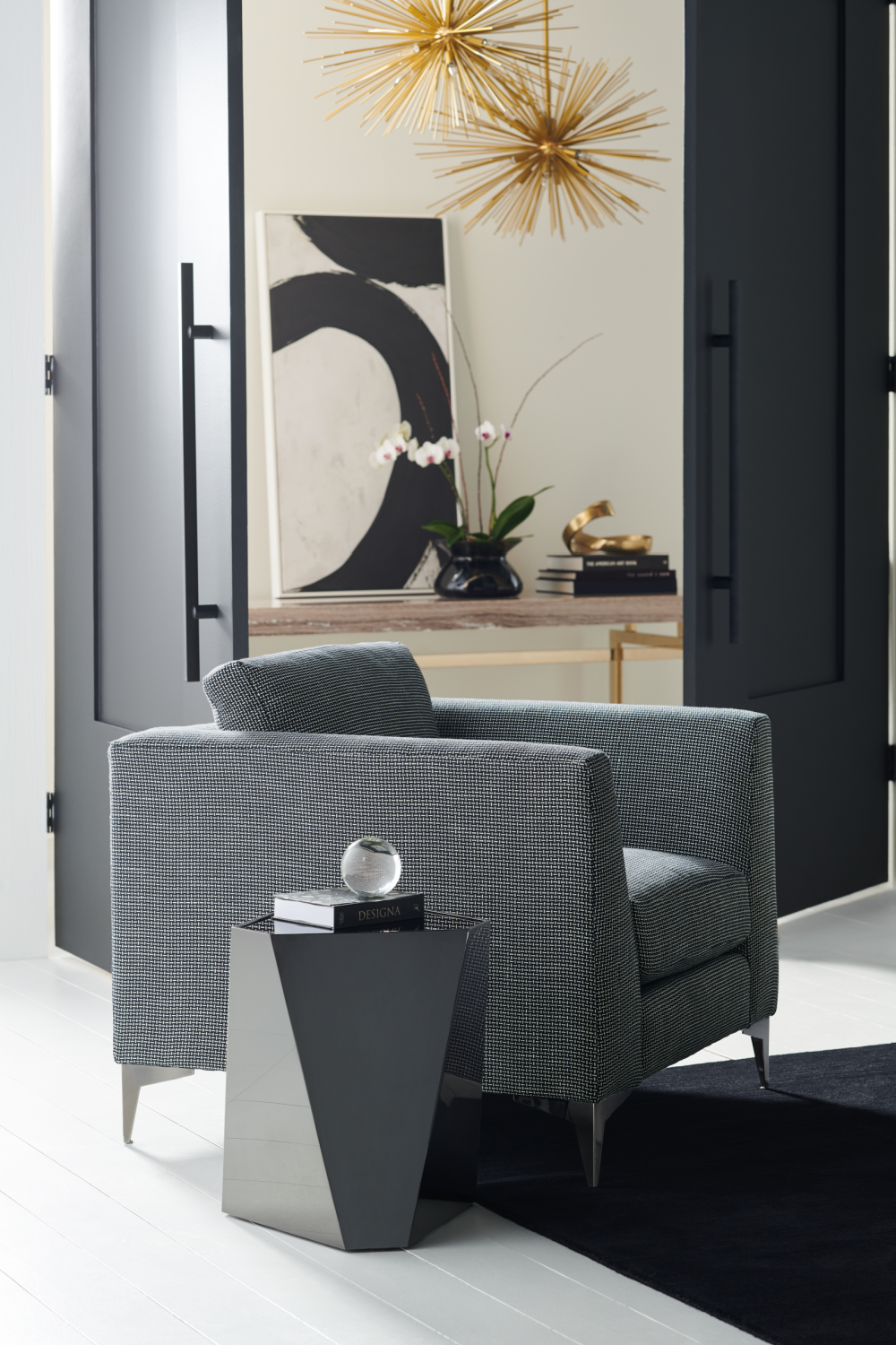   Faceted Metal Side Table | Oroa.com