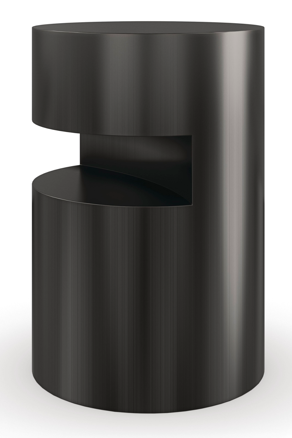 Black Cylindrical End Table | Caracole Constellation | Oroa.com