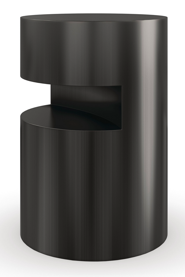 Black Cylindrical End Table | Caracole Constellation | Oroa.com