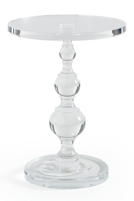 Acrylic Sculpted Side Table | Caracole All Clear | Oroa.com