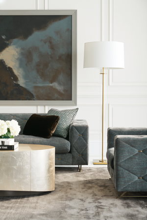 Metallic Leaf Coffee Table | Caracole Come Oval Here