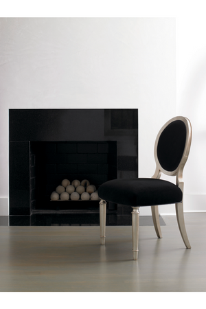   Black Velvet Dining Chairs (2) | Oroa.com