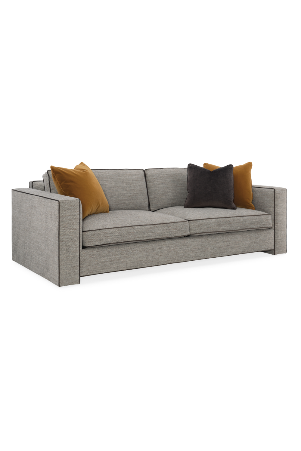 Piped Modern Sofa | Caracole Welt Played | Oroa.com