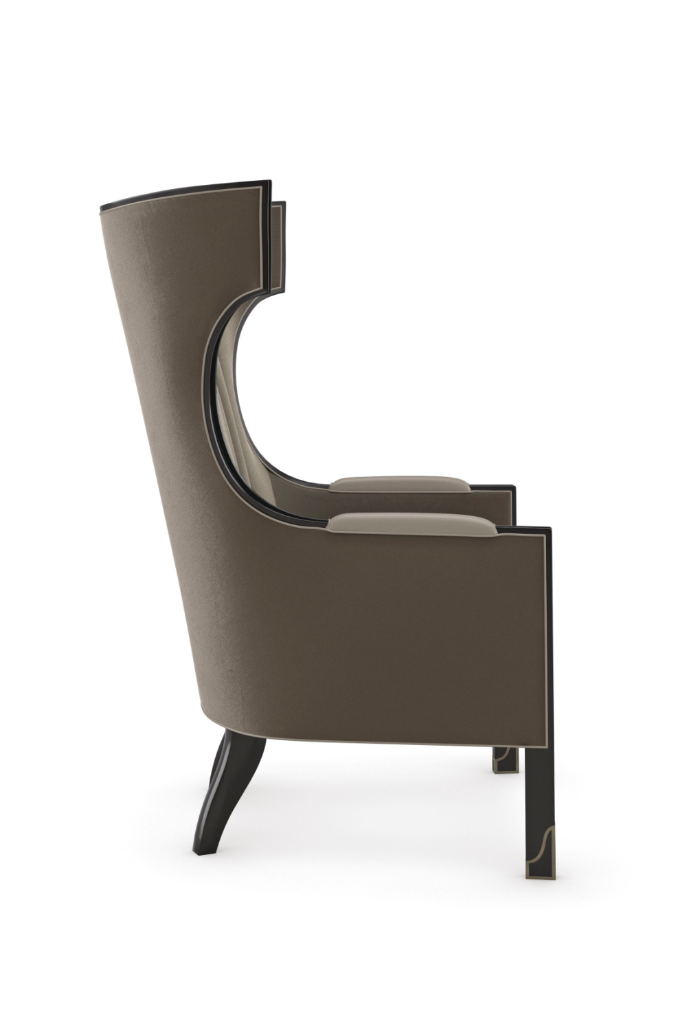 Gray Velvet Wingback Chair | Caracole Wing Tip | Oroa.com