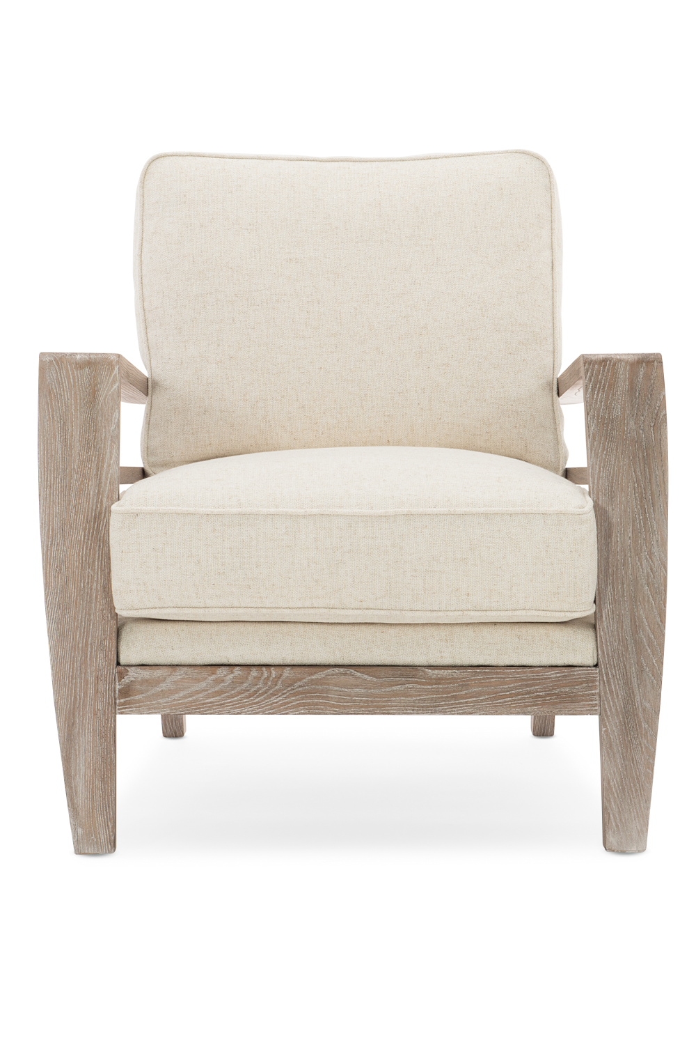 Wooden Cushioned Lounge Chair | Caracole Slatitude | Oroa.com