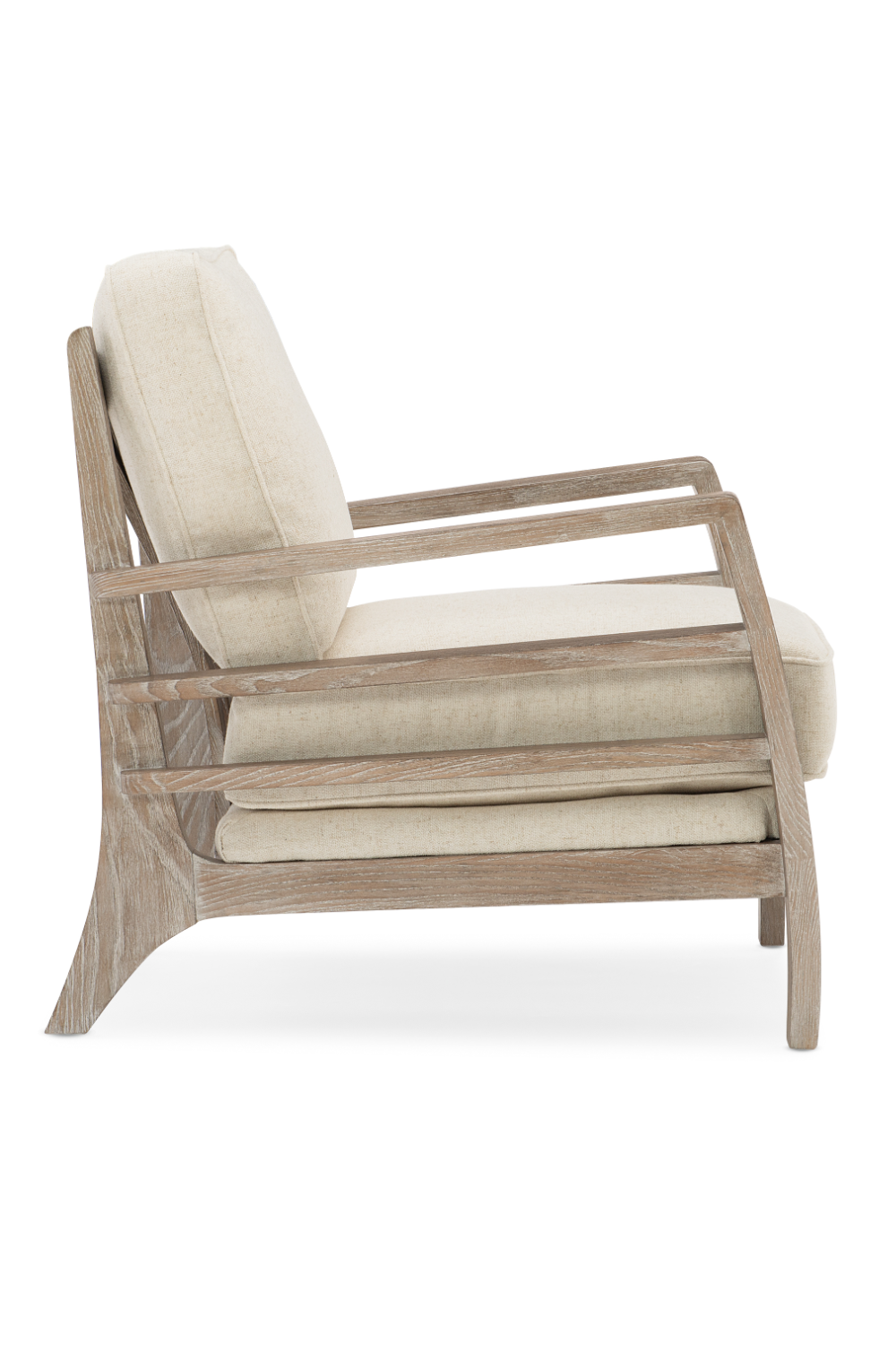 Wooden Cushioned Lounge Chair | Caracole Slatitude | Oroa.com