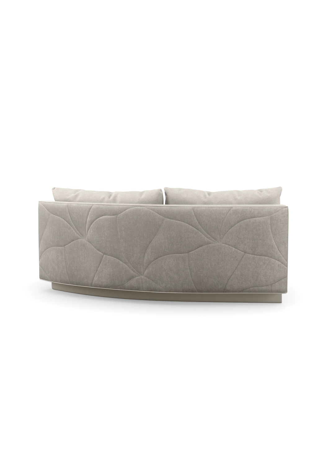 Gray Quilted Curve Loveseat | Caracole Fanciful | Oroa.com