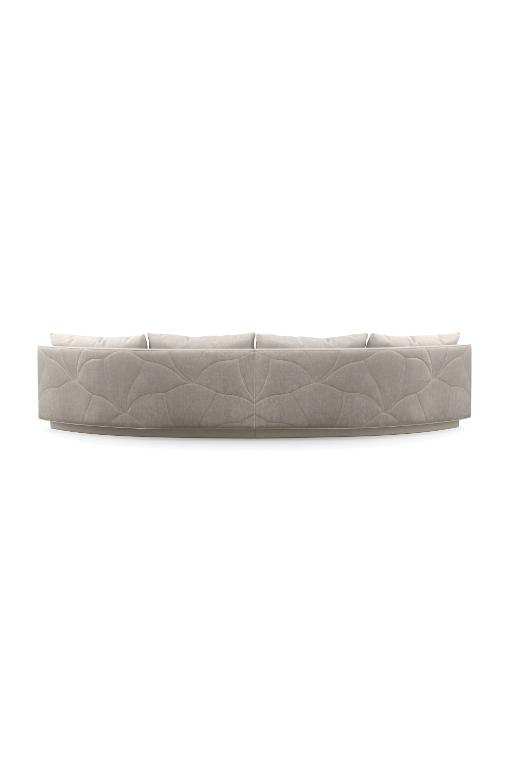 Gray Quilted Curve Loveseat | Caracole Fanciful | Oroa.com