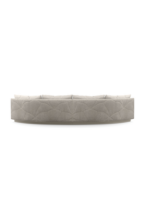Gray Quilted Curve Loveseat | Caracole Fanciful | Oroa.com