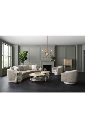 Gray Quilted Sectional Sofa | Caracole Fanciful | Oroa.com
