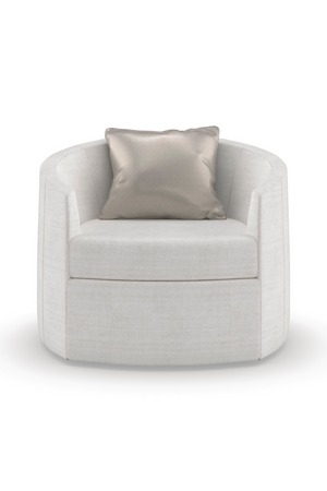 Gray Rounded Swivel Chair | Caracole You Complete Me | Oroa.com