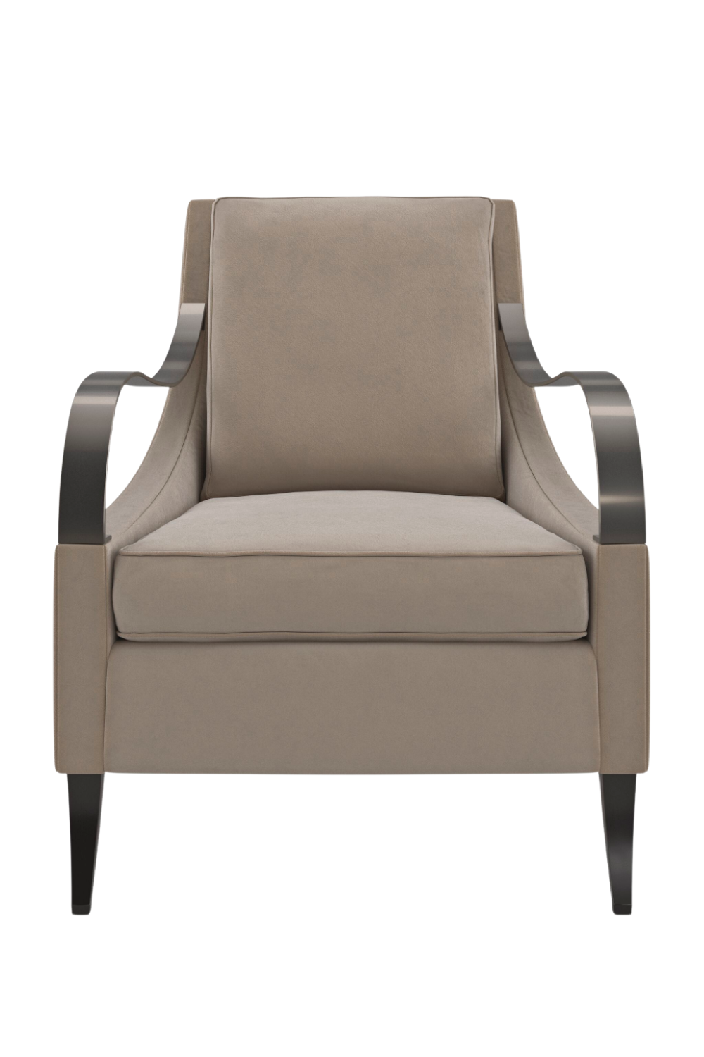 Brown Velvet Lounge Chair | Caracole Slippery Slope | Oroa.com