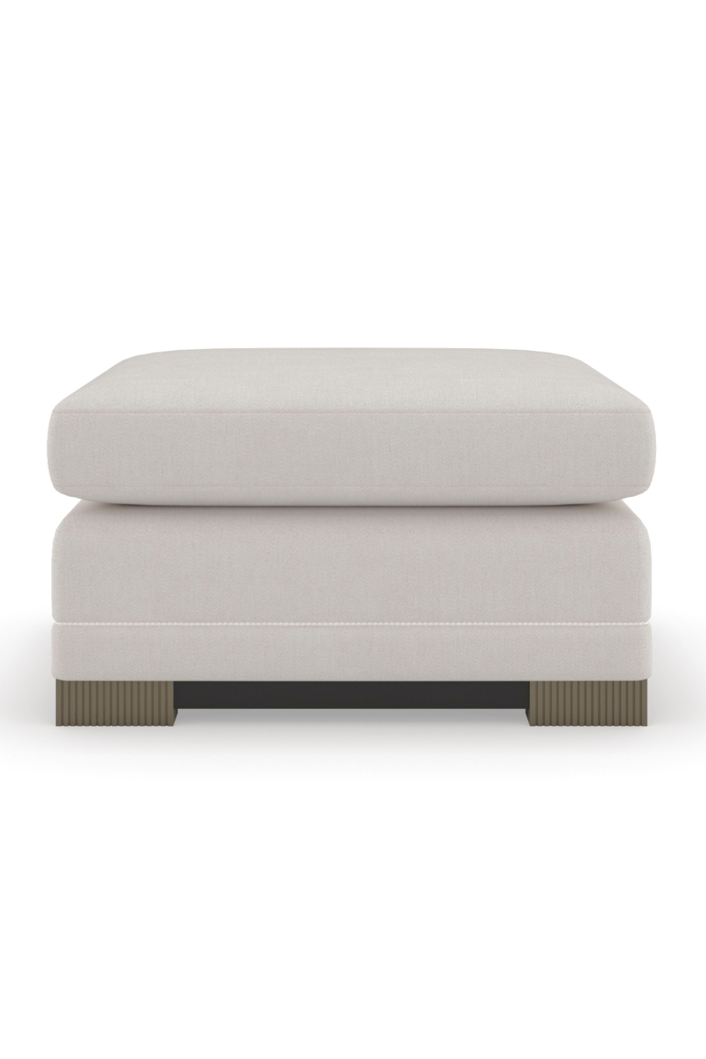Chenille Modern Ottoman | Caracole Deep Retreat | Oroa.com