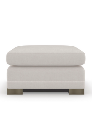 Chenille Modern Ottoman | Caracole Deep Retreat | Oroa.com