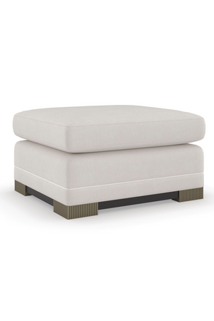 Chenille Modern Ottoman | Caracole Deep Retreat | Oroa.com