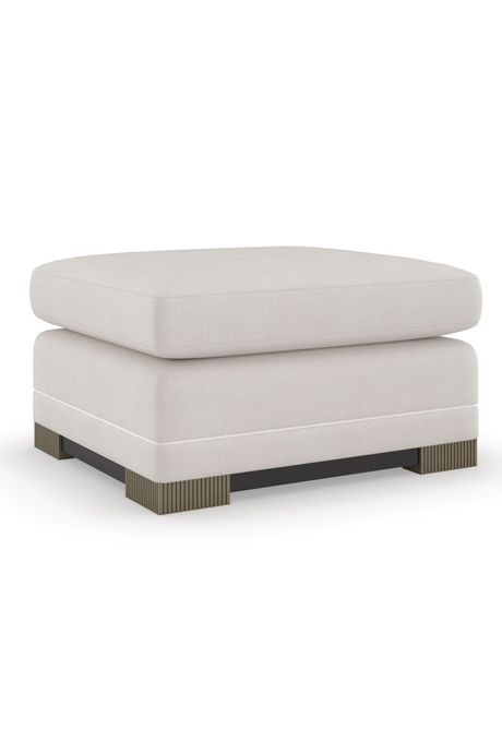 Chenille Modern Ottoman | Caracole Deep Retreat | Oroa.com