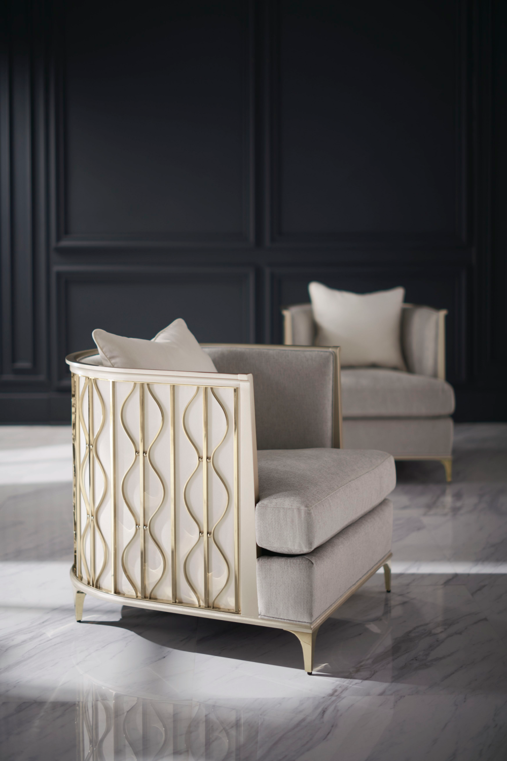   Gray Statement Lounge Chair | Oroa.com