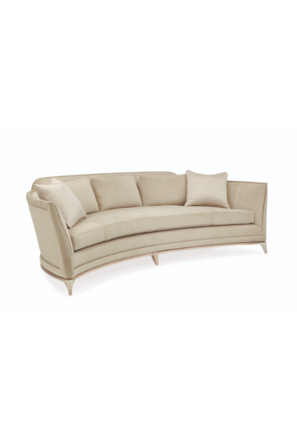 Beige Curved Sofa | Caracole Bend The Rules | Oroa.com