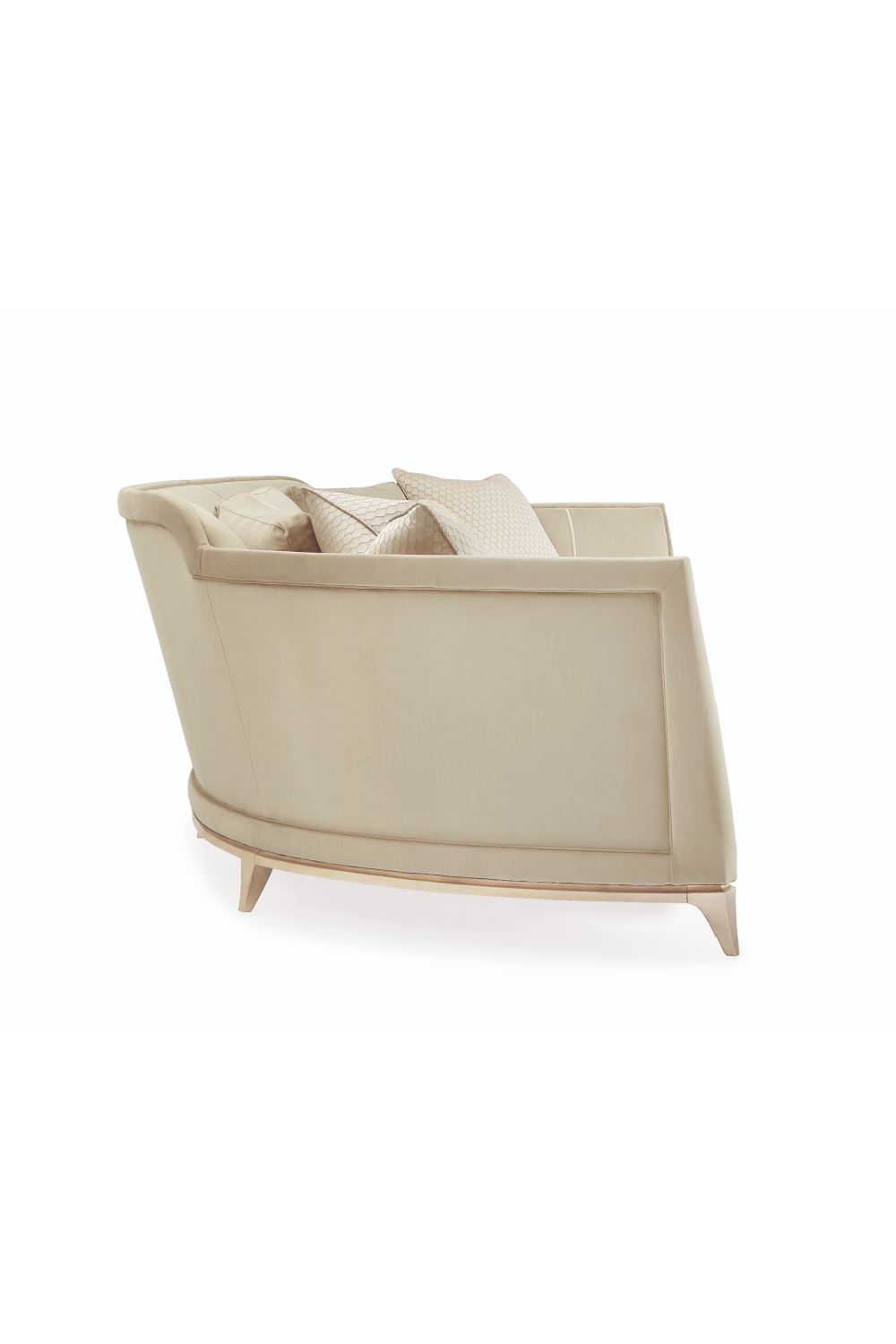 Beige Curved Sofa | Caracole Bend The Rules | Oroa.com