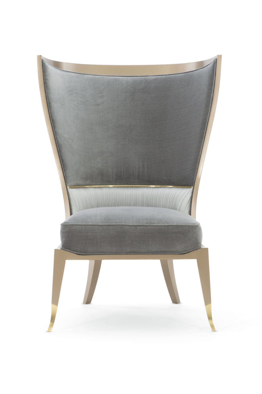 Gray Modern Wingback Chair | Caracole Pop Your Collar | Oroa.com