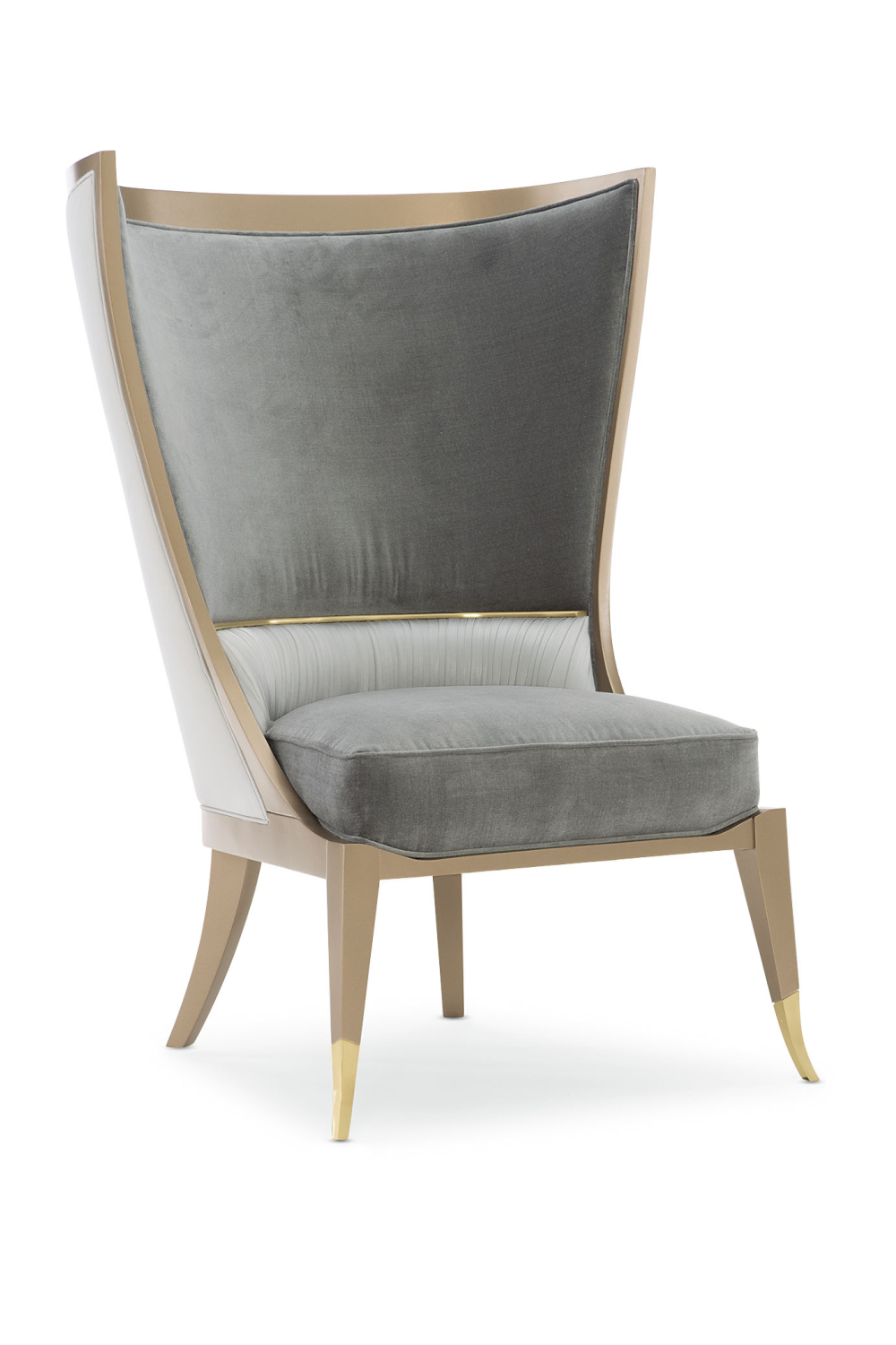 Gray Modern Wingback Chair | Caracole Pop Your Collar | Oroa.com