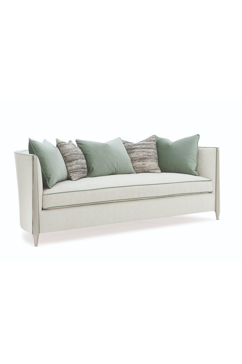 Green Piped Sofa | Caracole Piping Hot | Oroa.com