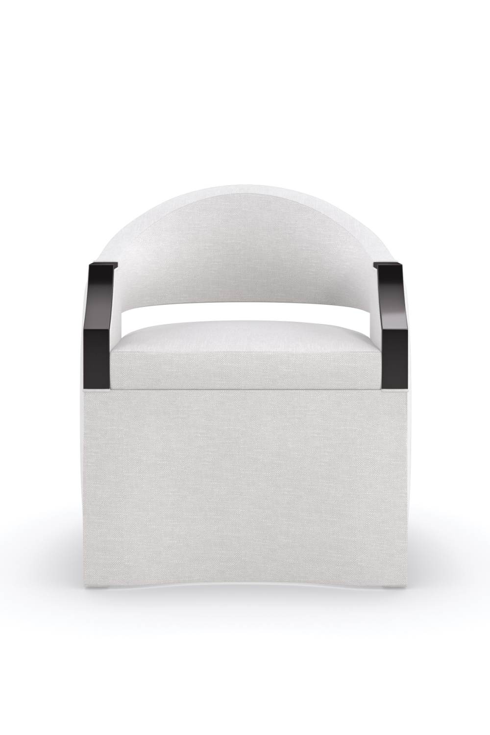 White Modern Accent Chair | Caracole Dinner Roll | Oroa.com