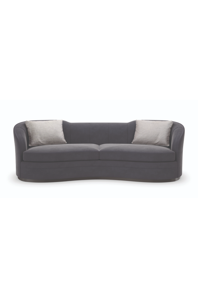 Black Organic-Shaped Sofa | Caracole Eclipse | Oroa.com