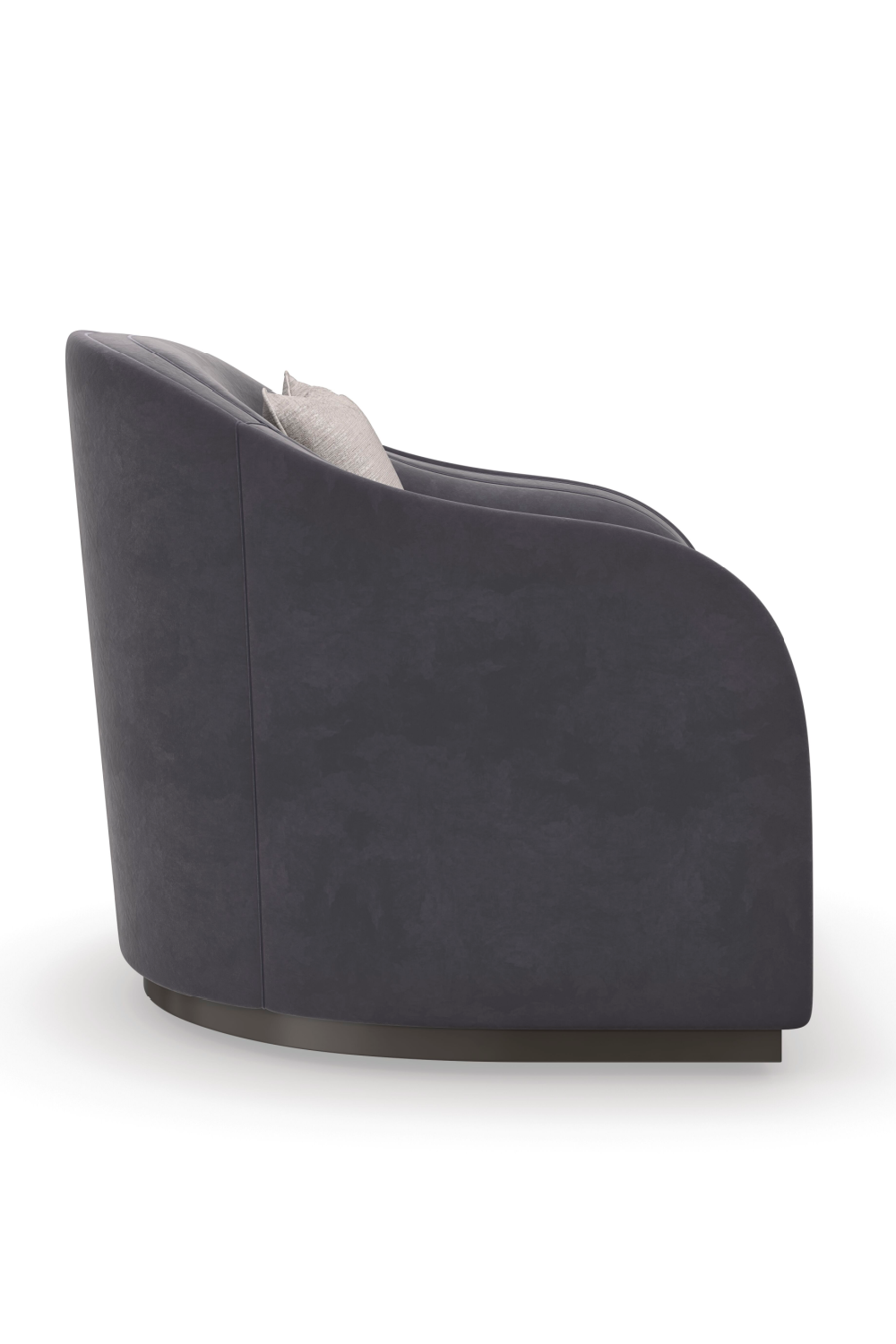 Dark Gray Velvet Club Chair | Caracole Eclipse | Oroa.com