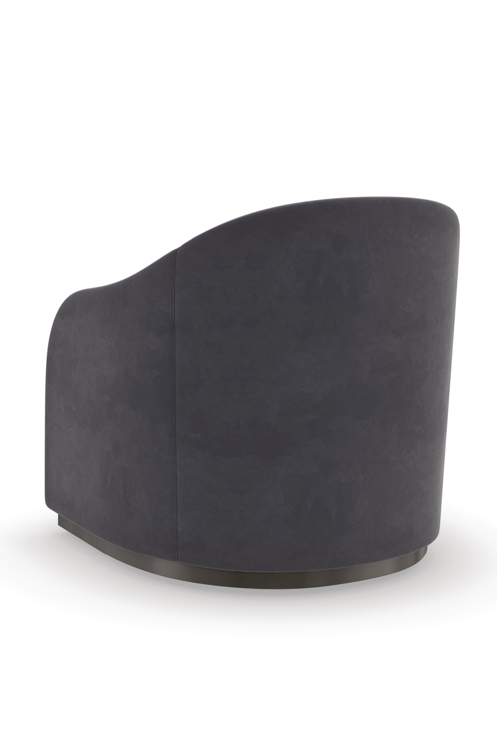 Dark Gray Velvet Club Chair | Caracole Eclipse | Oroa.com