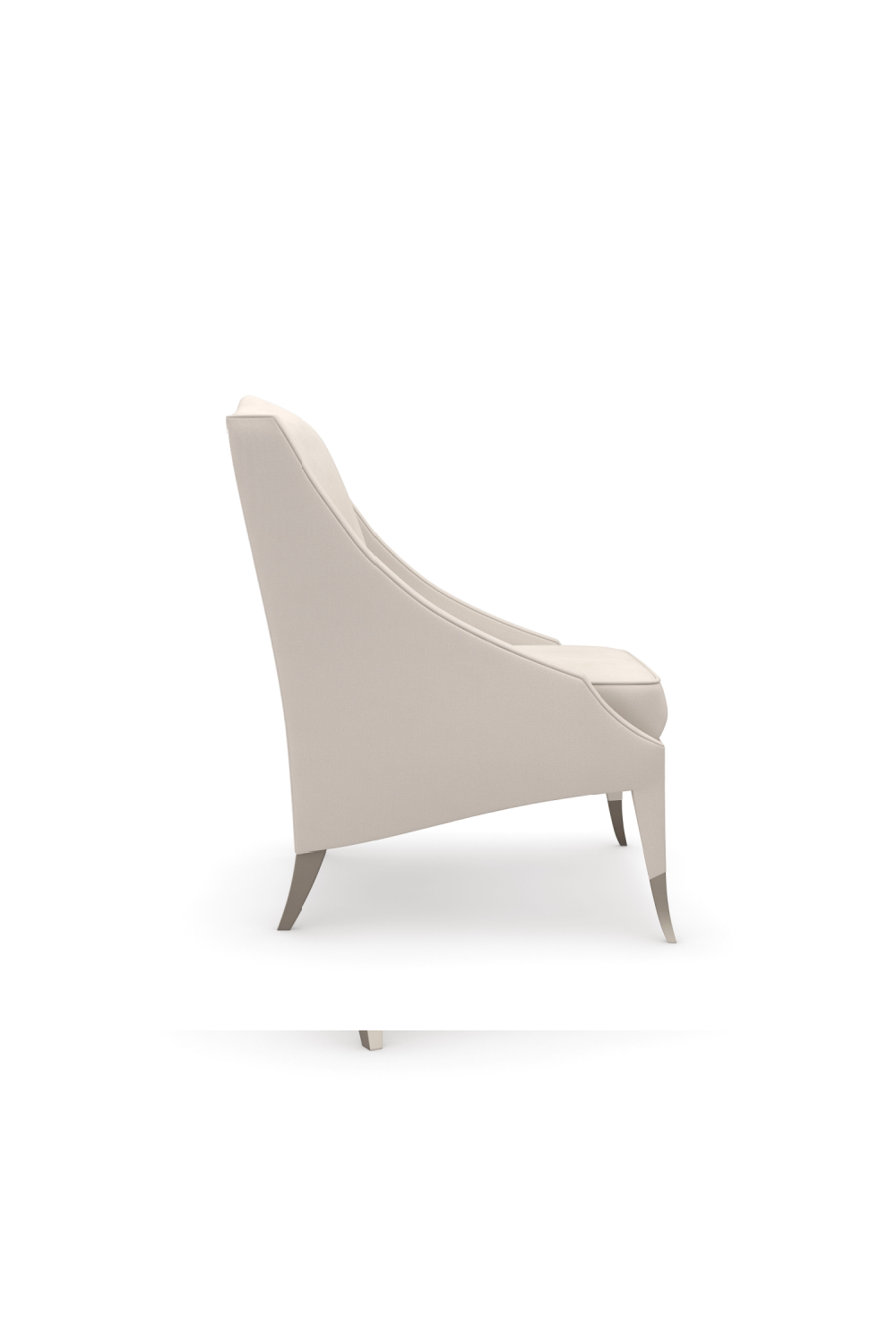 Cream Velvet Accent Chair | Caracole Let It Steep | Oroa.com