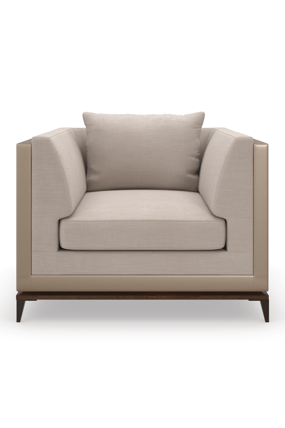 Neutral Twill Lounge Chair | Caracole Archipelago | Oroa.com