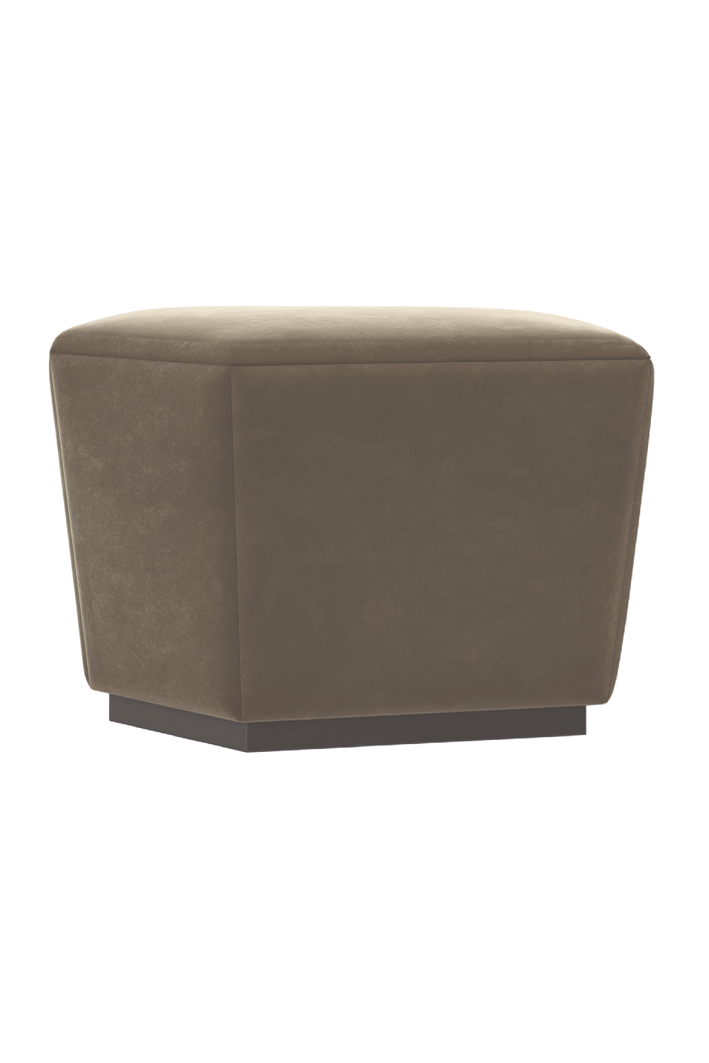 Mohair Storage Ottoman | Caracole Castor | Oroa.com