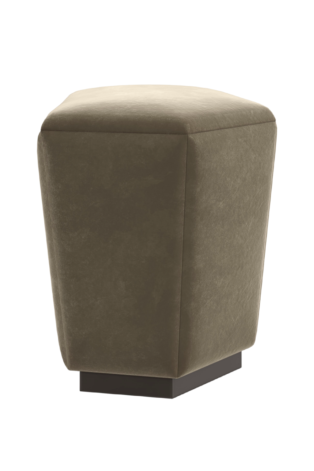 Mohair Storage Ottoman | Caracole Castor | Oroa.com