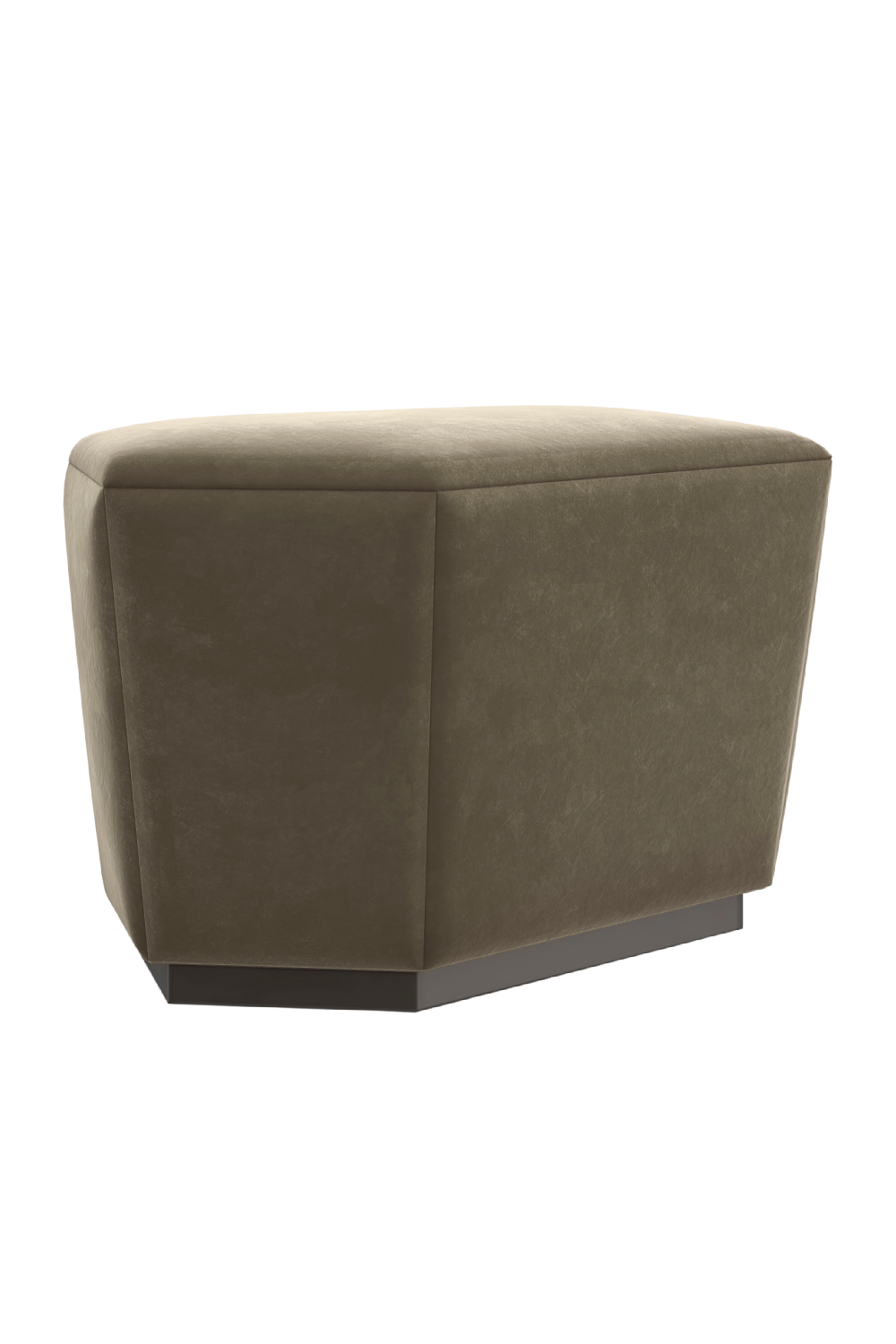 Mohair Storage Ottoman | Caracole Castor | Oroa.com