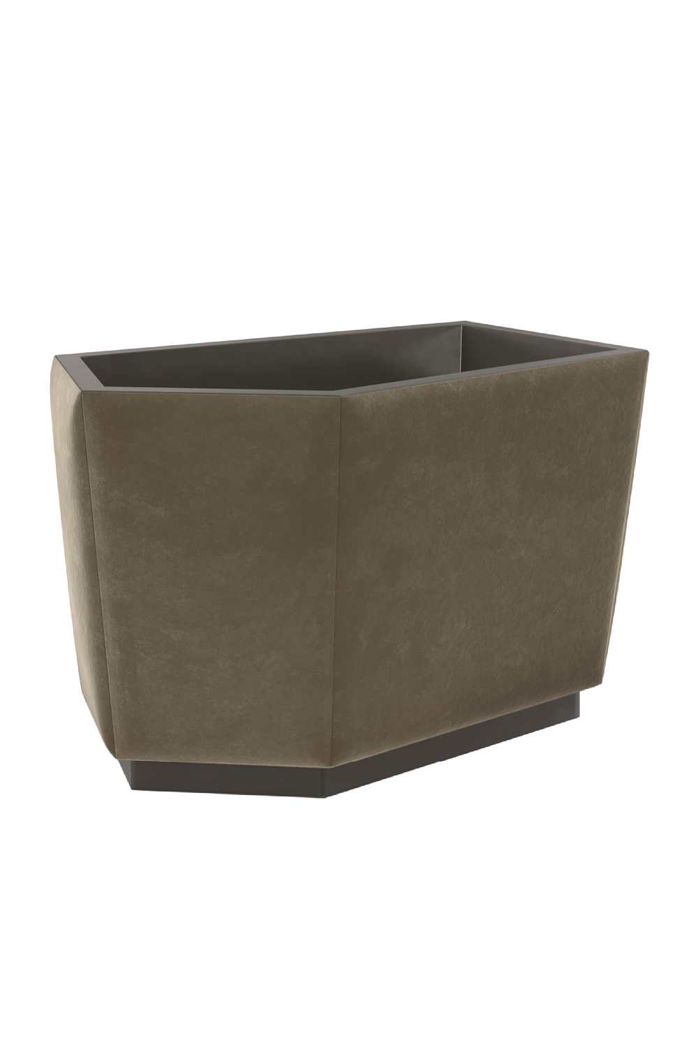 Mohair Storage Ottoman | Caracole Castor | Oroa.com