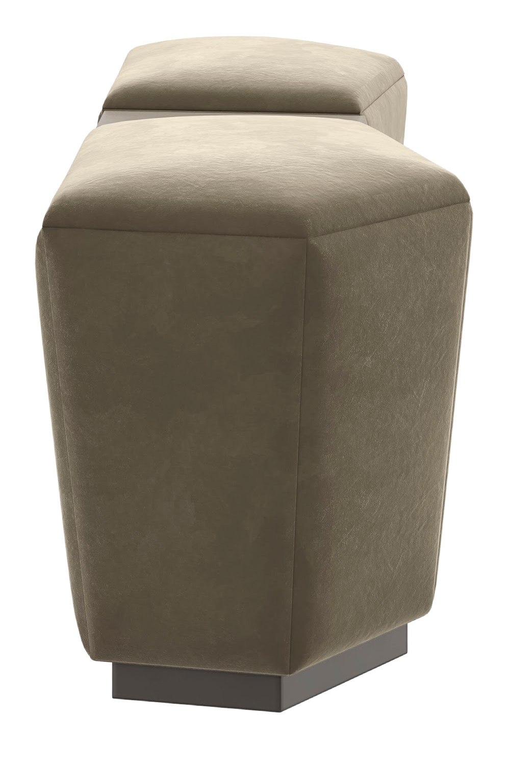 Mohair Storage Ottoman | Caracole Pollux | Oroa.com