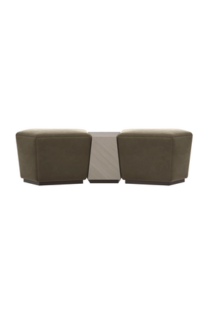 Faceted Modern Ottoman | Caracole Gemini | Oroa.com