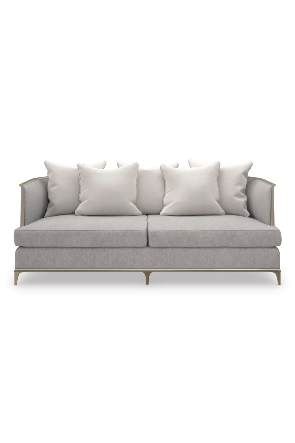 Micro-Chenille Modern Sofa | Caracole Back In Style | Oroa.com