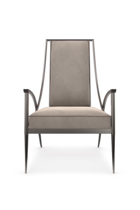 Smoked Stainless Steel Armchair | Caracole Mantis | Oroa.com