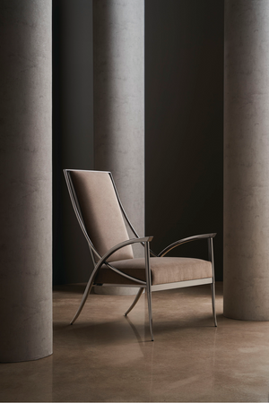 Smoked Stainless Steel Armchair | Caracole Mantis | Oroa.com