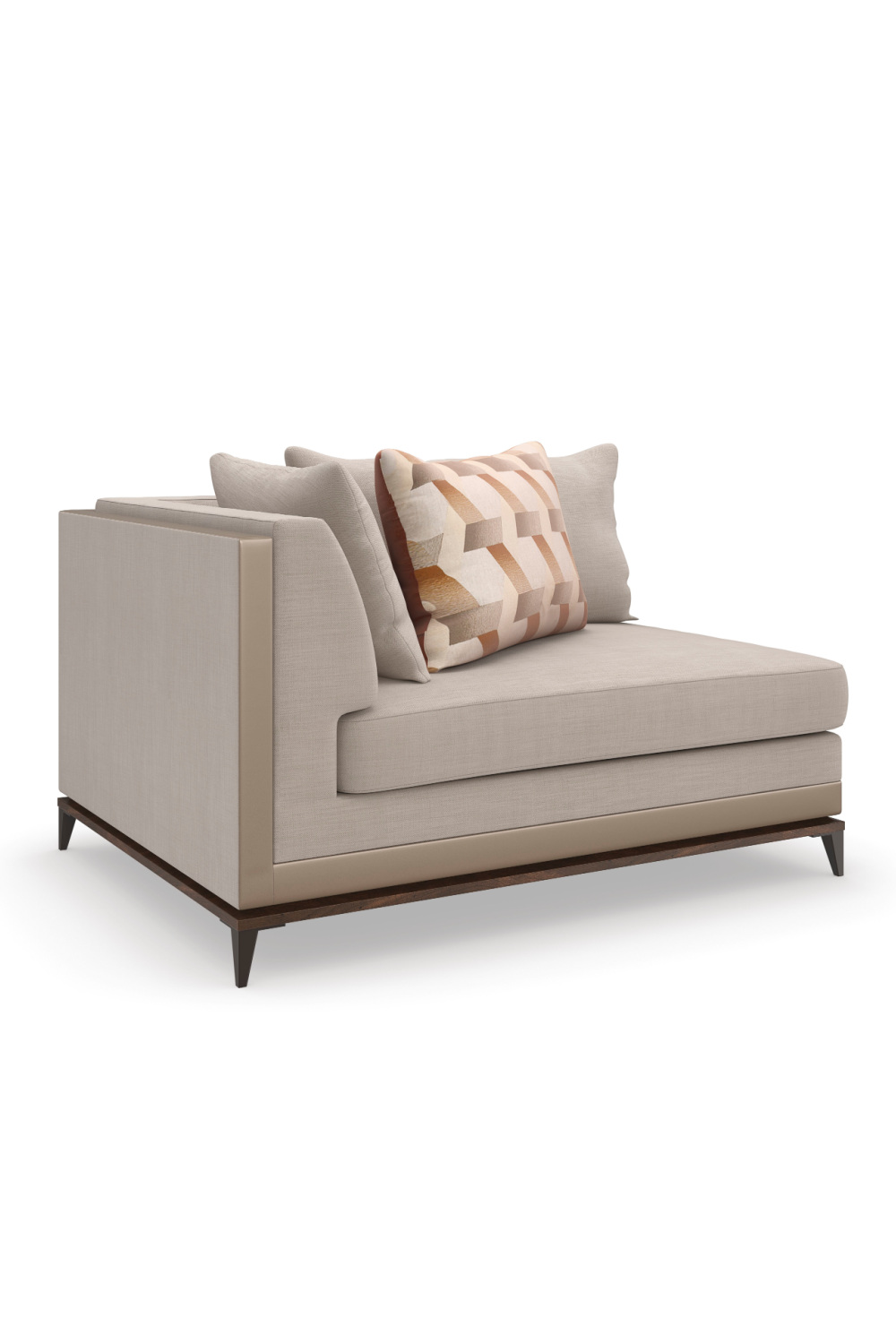 Taupe Modern Sectional Sofa | Caracole Archipelago | Oroa.com