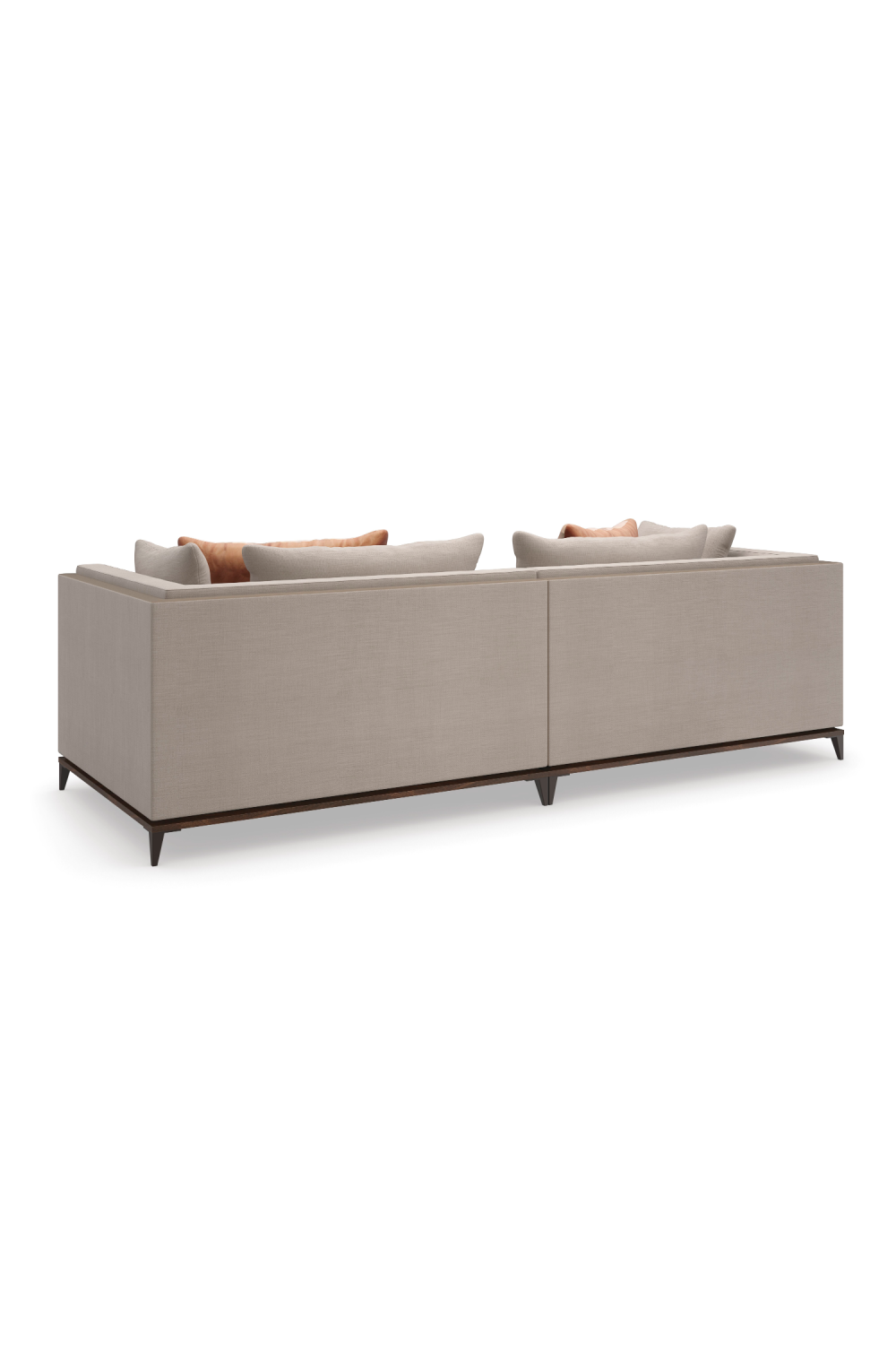 Taupe Modern Sectional Sofa | Caracole Archipelago | Oroa.com