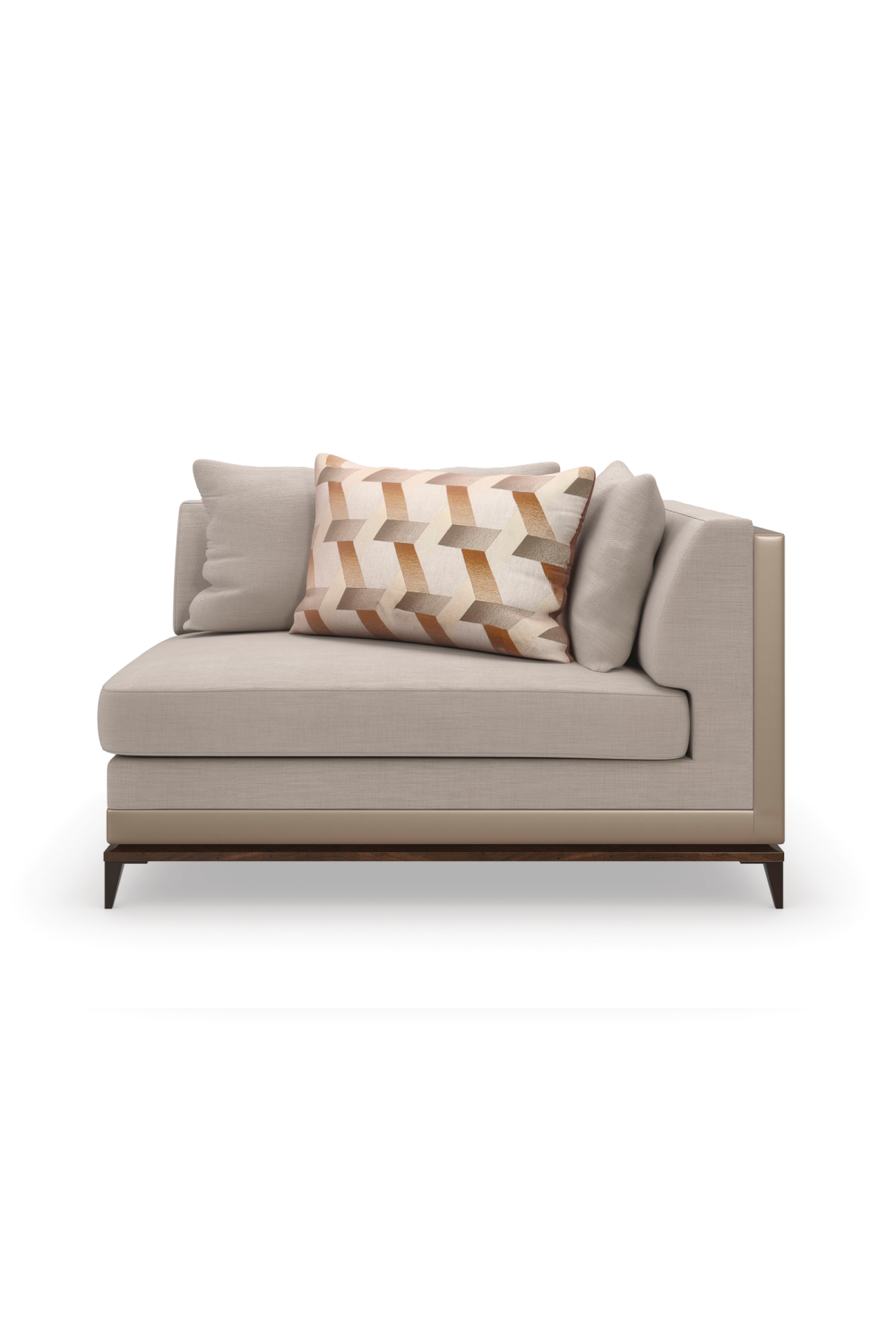 Taupe Modern Sectional Sofa | Caracole Archipelago | Oroa.com