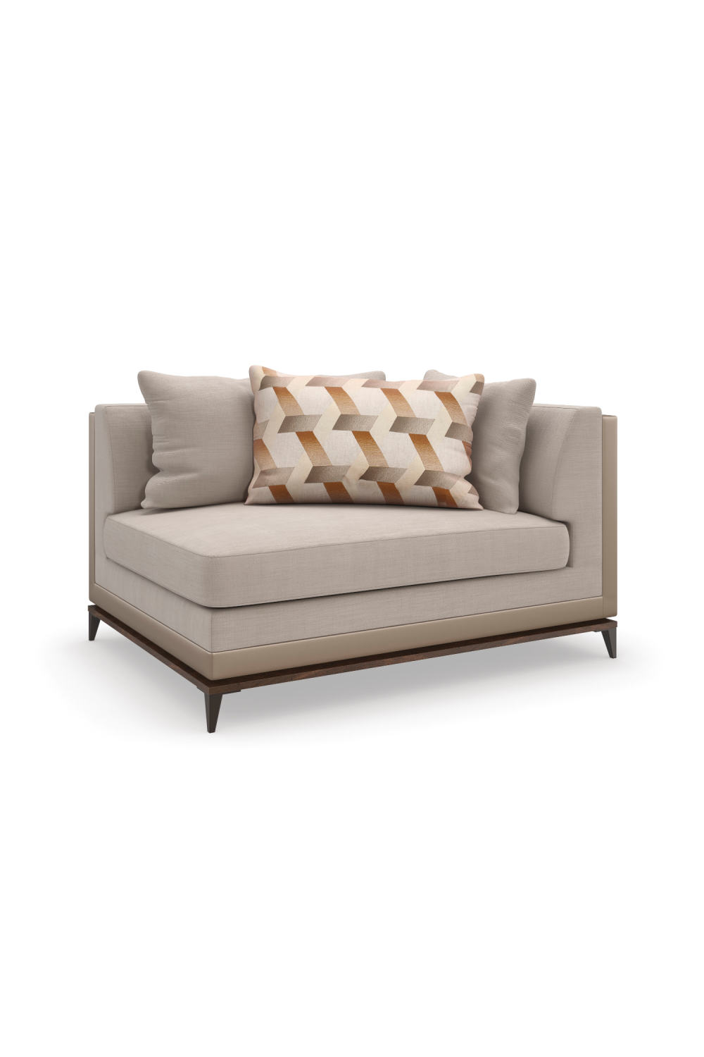 Taupe Modern Sectional Sofa | Caracole Archipelago | Oroa.com