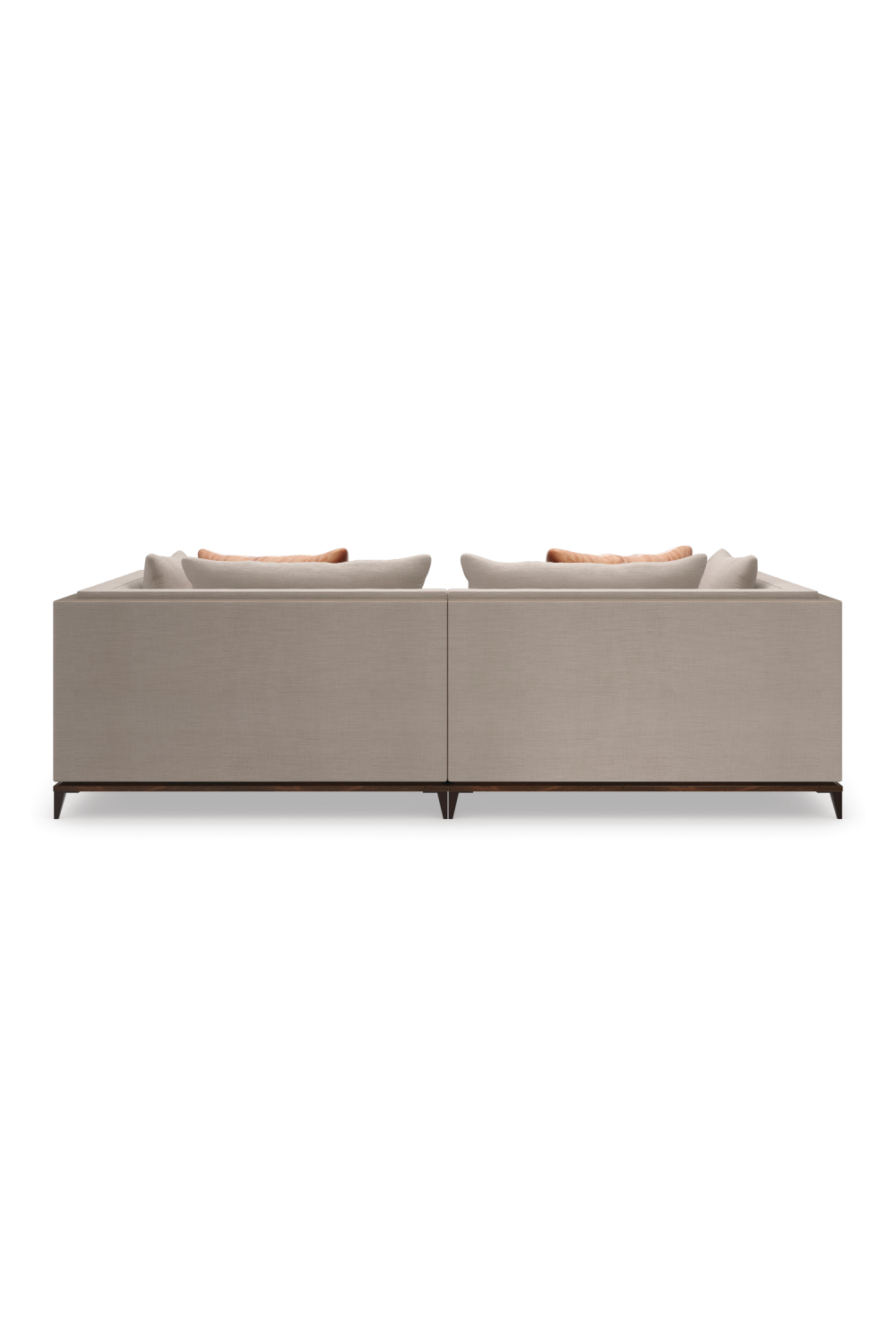 Taupe Modern Sectional Sofa | Caracole Archipelago | Oroa.com